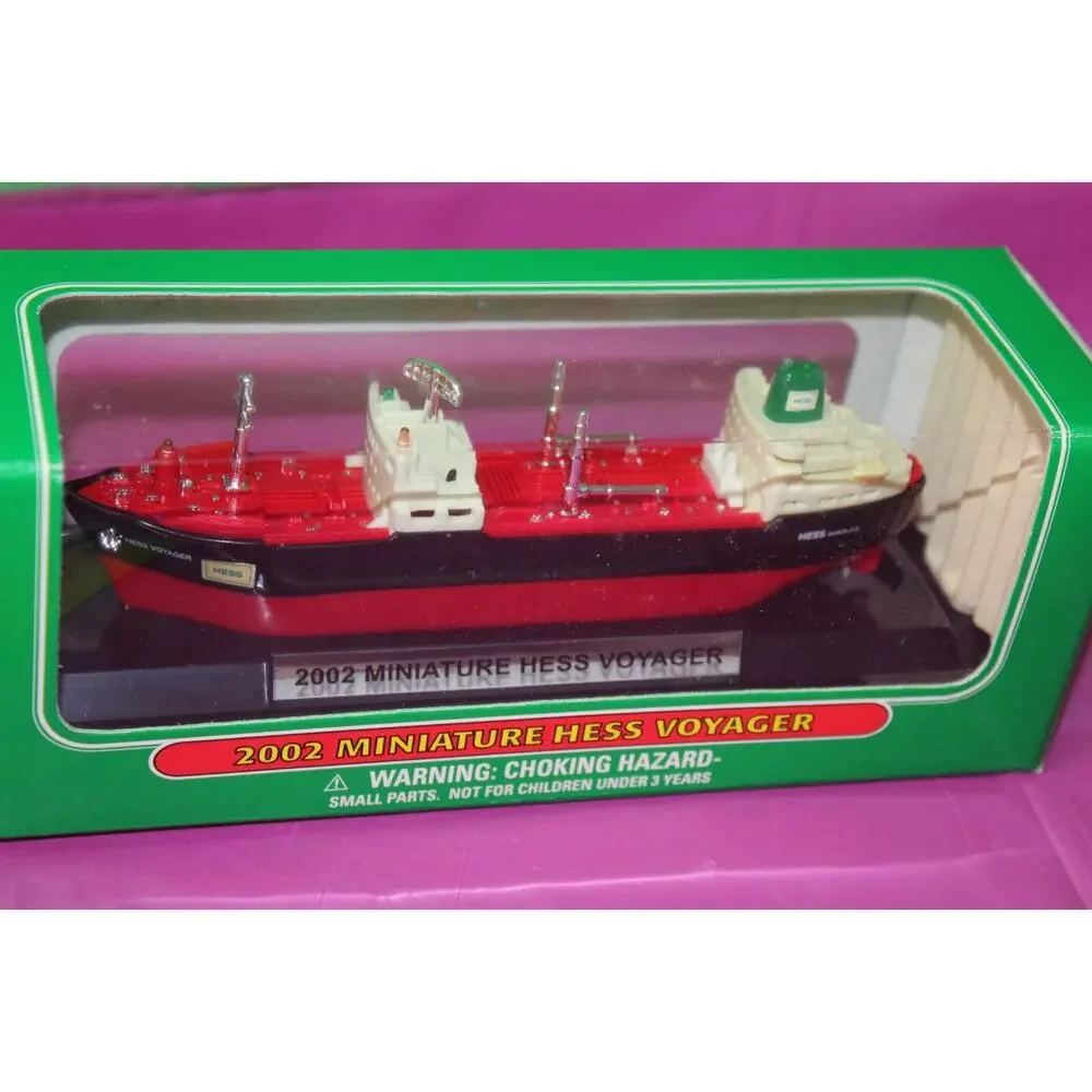 22 Piece Hess 2002 Miniature Voyager Ship Boat Holiday Toy Christmas Gift In Box